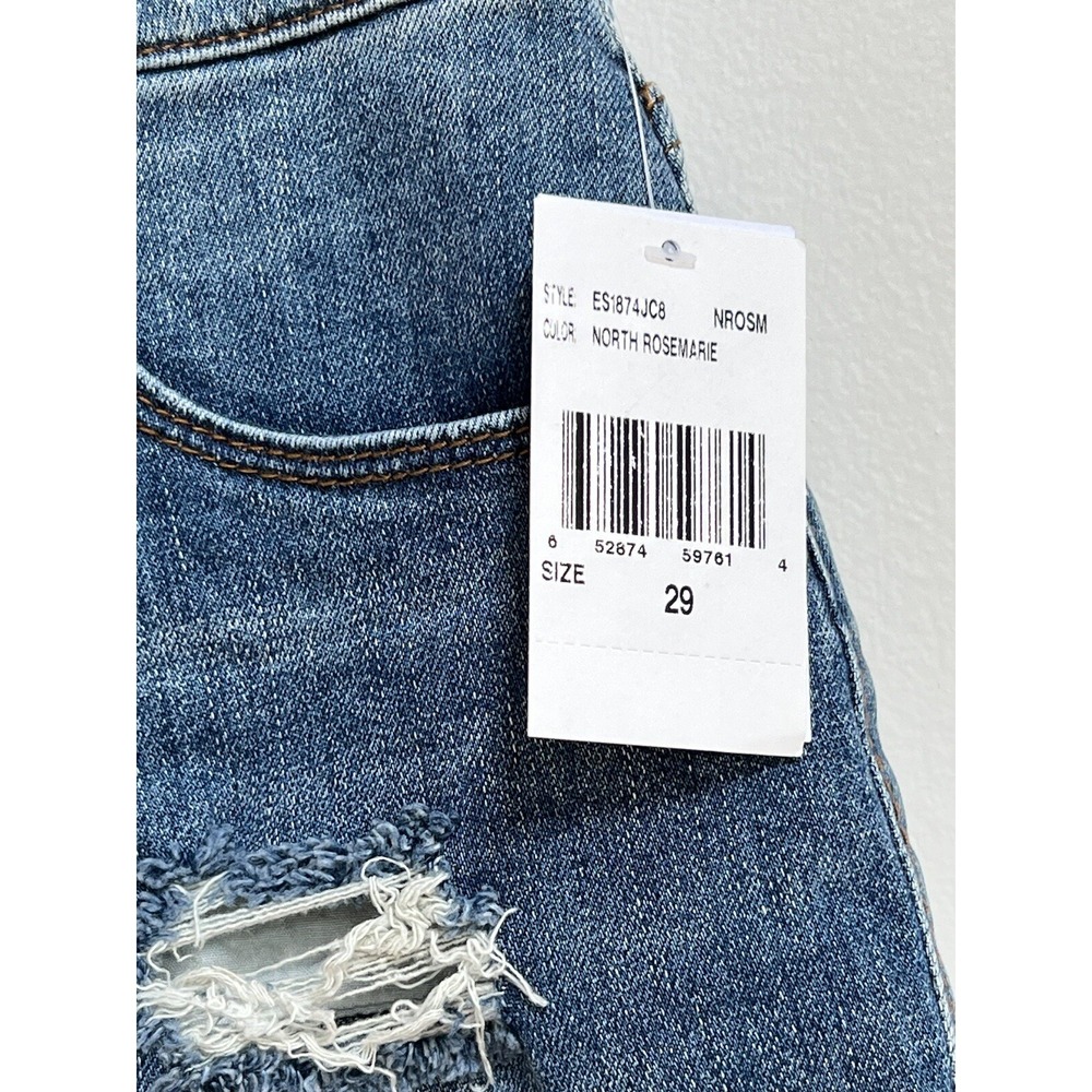 STS BLUE WOMENS AUBREY 10" HIGH RISE CUTOFF DENIM JEAN SHORTS 29 GRUNGE CLASSIC - Picture 3 of 15